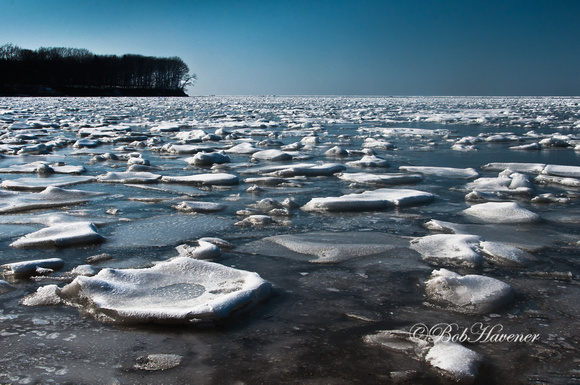 Early spring ice, Lake Erie